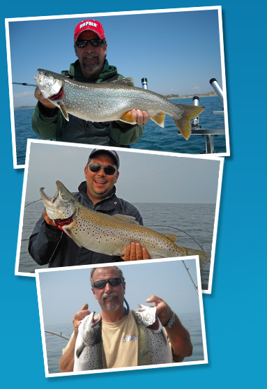 Pêche à la truite Grise et Truite Brune sur le lac Ontario
